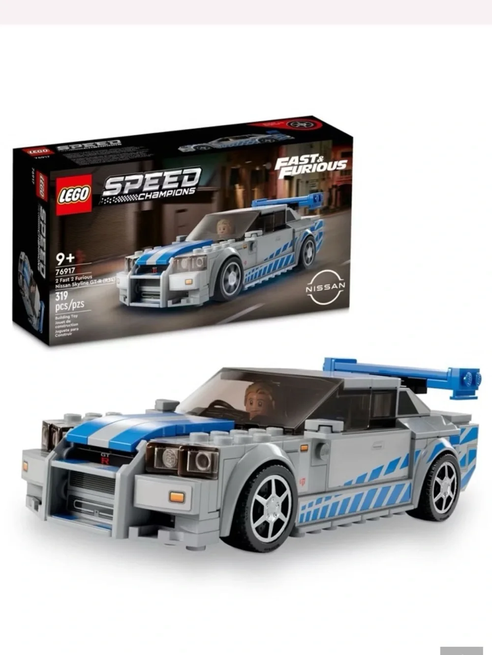 LEGO SPEED CHAMPIONS (76917) 2 Fast 2 Furious Nissan Skyline GT-R (R34) - NEW